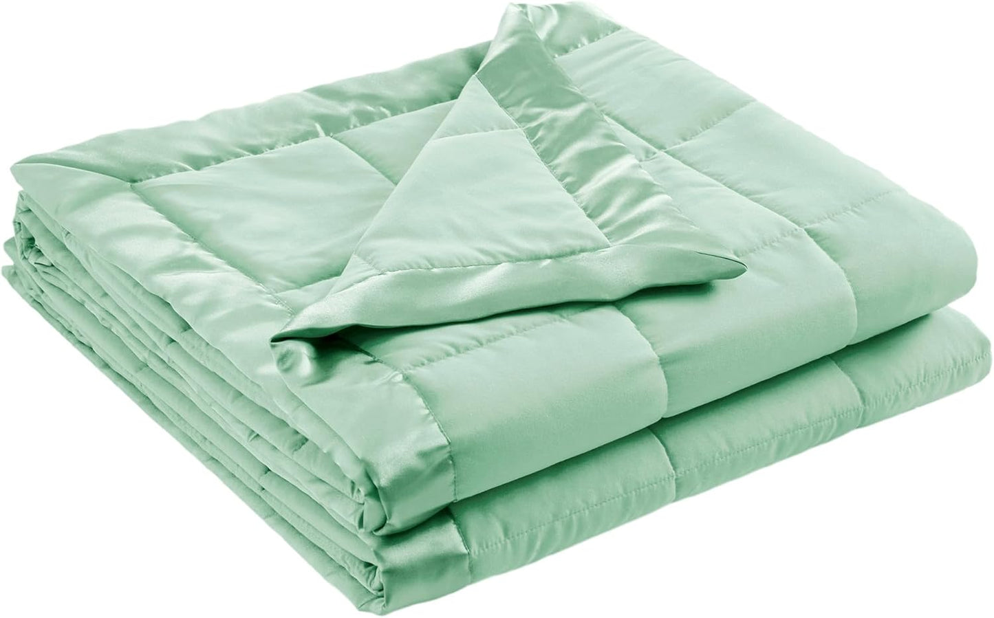 Madison Park Twin Size Blanket Ultra-Soft Microfiber Blanket Twin Size, Box Quilting with Satin Binding, All Season & Lightweight Twin Summer Blanket for Bed, Couch & Sofa, Twin, Black