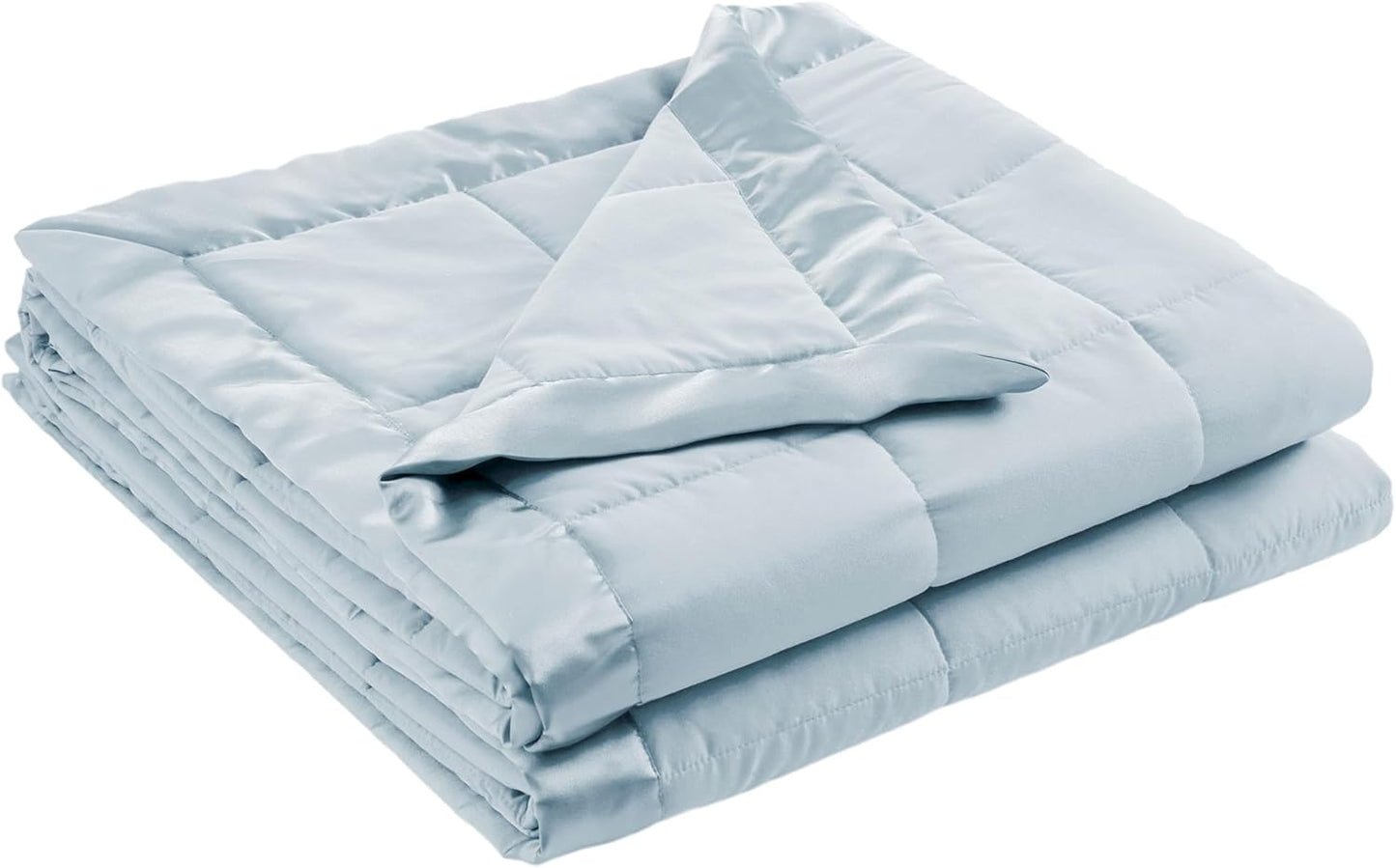 Madison Park Twin Size Blanket Ultra-Soft Microfiber Blanket Twin Size, Box Quilting with Satin Binding, All Season & Lightweight Twin Summer Blanket for Bed, Couch & Sofa, Twin, Black
