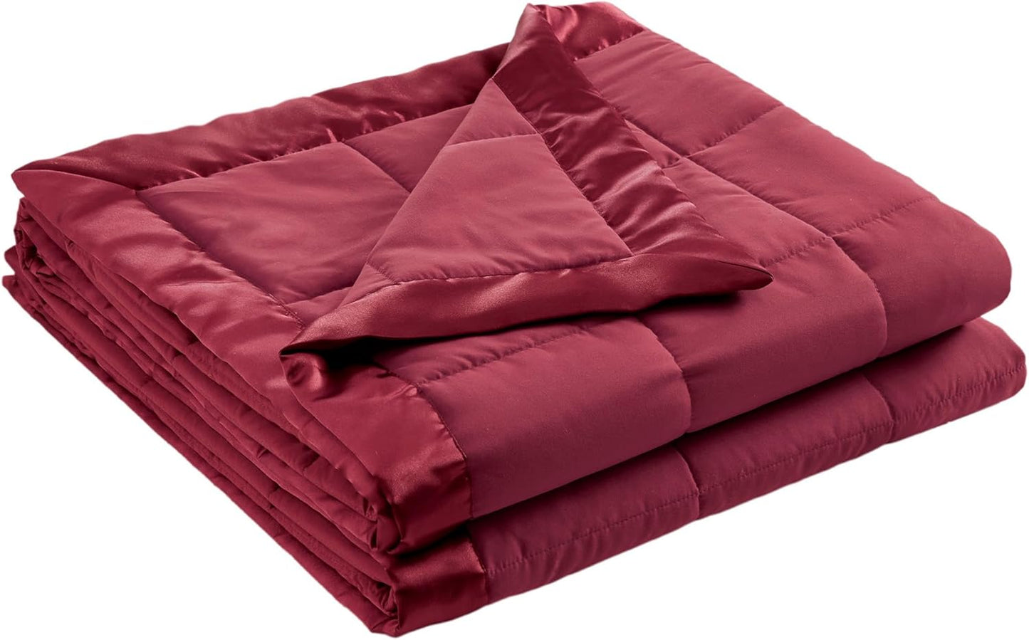 Madison Park Twin Size Blanket Ultra-Soft Microfiber Blanket Twin Size, Box Quilting with Satin Binding, All Season & Lightweight Twin Summer Blanket for Bed, Couch & Sofa, Twin, Black