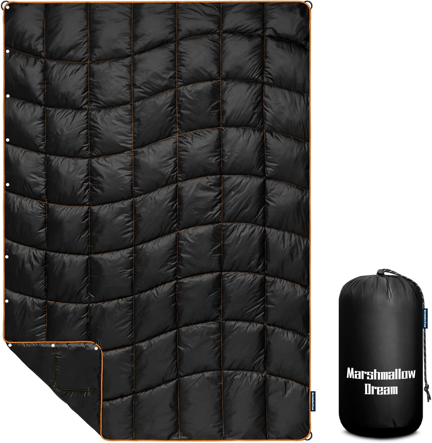 Camping Blanket, Puffy Down Alternative Blanket Lightweight Windproof for Outdoors,Hiking, Backpacking,Beach,Car,Picnic,Stadium