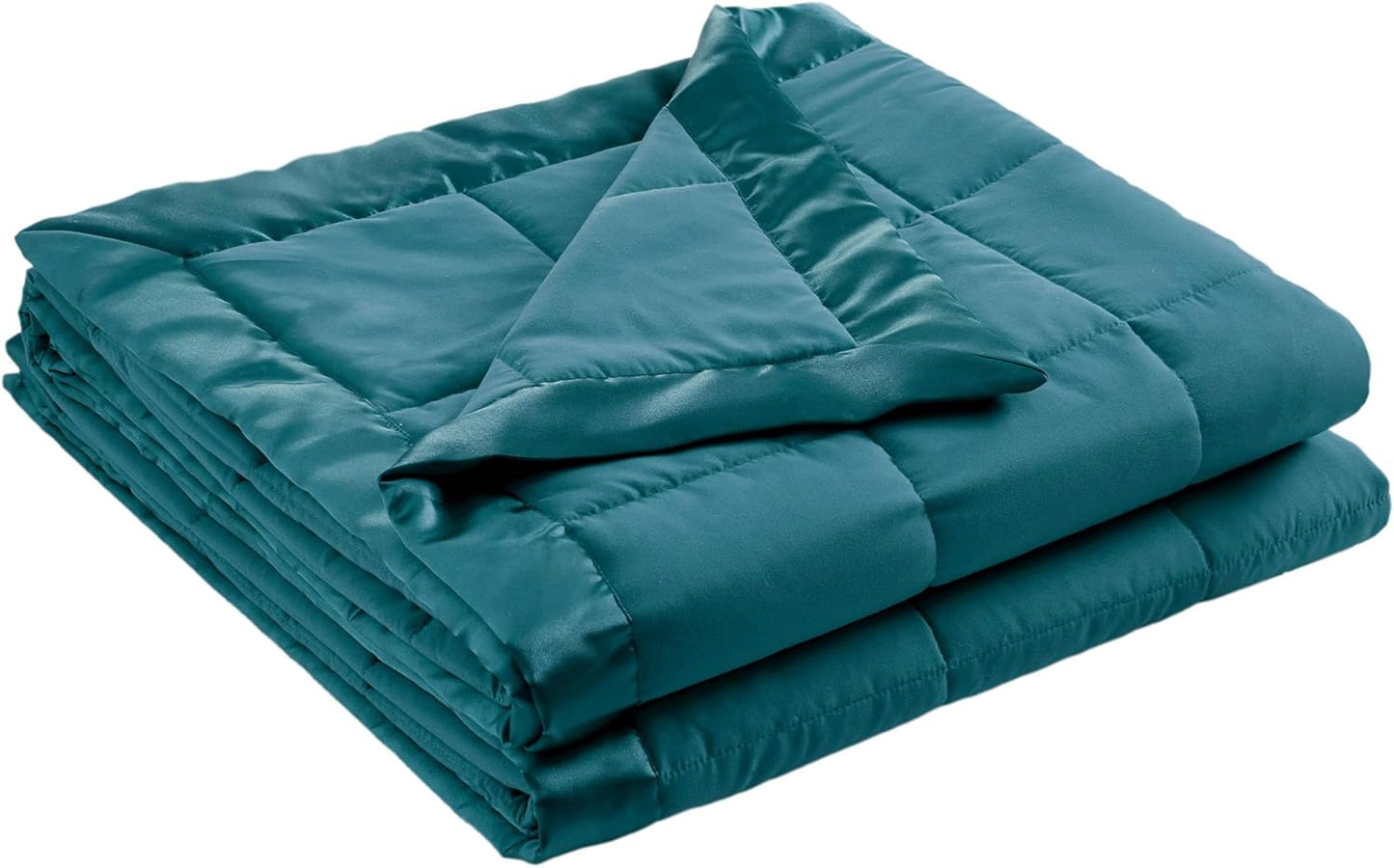 Madison Park Twin Size Blanket Ultra-Soft Microfiber Blanket Twin Size, Box Quilting with Satin Binding, All Season & Lightweight Twin Summer Blanket for Bed, Couch & Sofa, Twin, Black