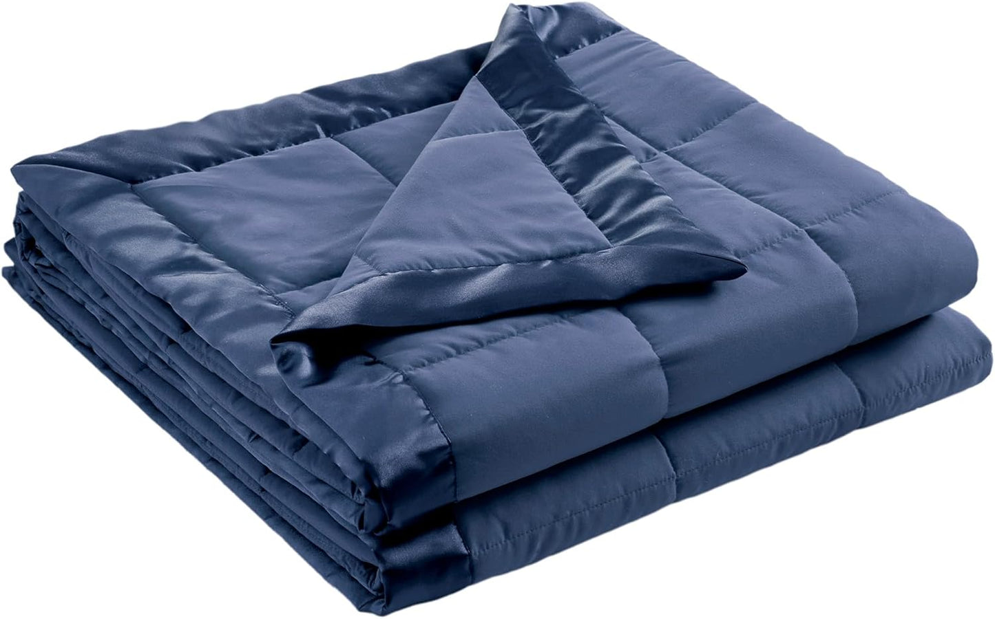 Madison Park Twin Size Blanket Ultra-Soft Microfiber Blanket Twin Size, Box Quilting with Satin Binding, All Season & Lightweight Twin Summer Blanket for Bed, Couch & Sofa, Twin, Black