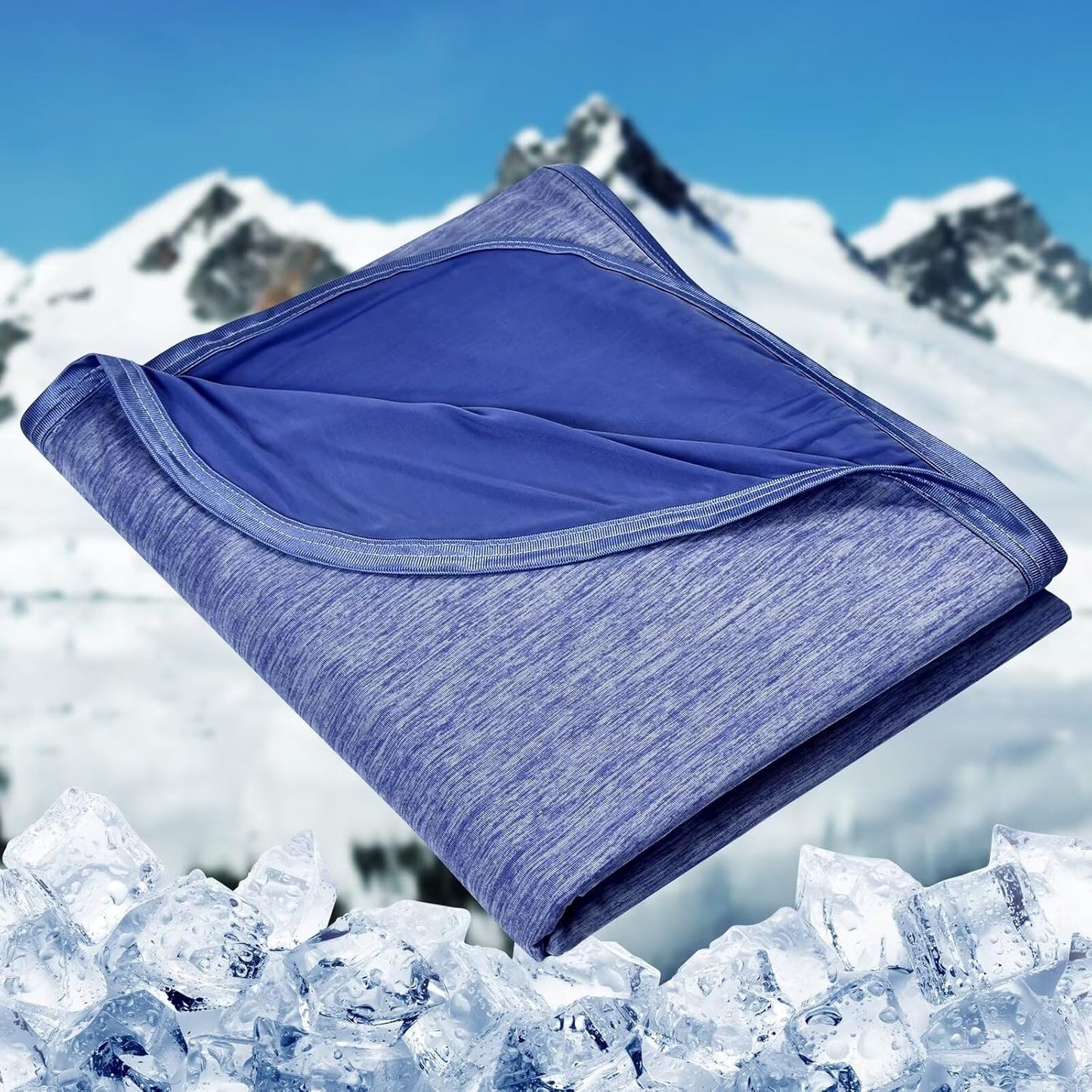 HOMFINE Cooling Blankets for Hot Sleepers - Summer Blanket Thin Lightweight Breathable Soft Double Side Enhanced Cooling for Bed Couch Sofa, Keep Cool for Night Sweats (Grey, 60 x 80 inches)