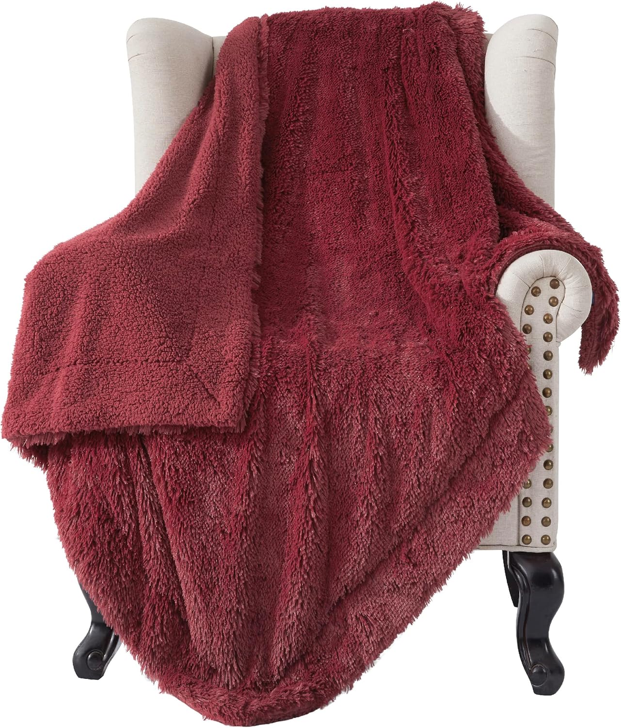 Bedsure Fluffy Fuzzy Throw Blanket Gifts for Women, Soft Cozy Plush Faux Fur Throw Blanket for Couch Bed, Minky Thick Warm Sherpa Fleece Fall Grey Room Decor Men Gifts Teenage Girls Teen Boys Mom Dad
