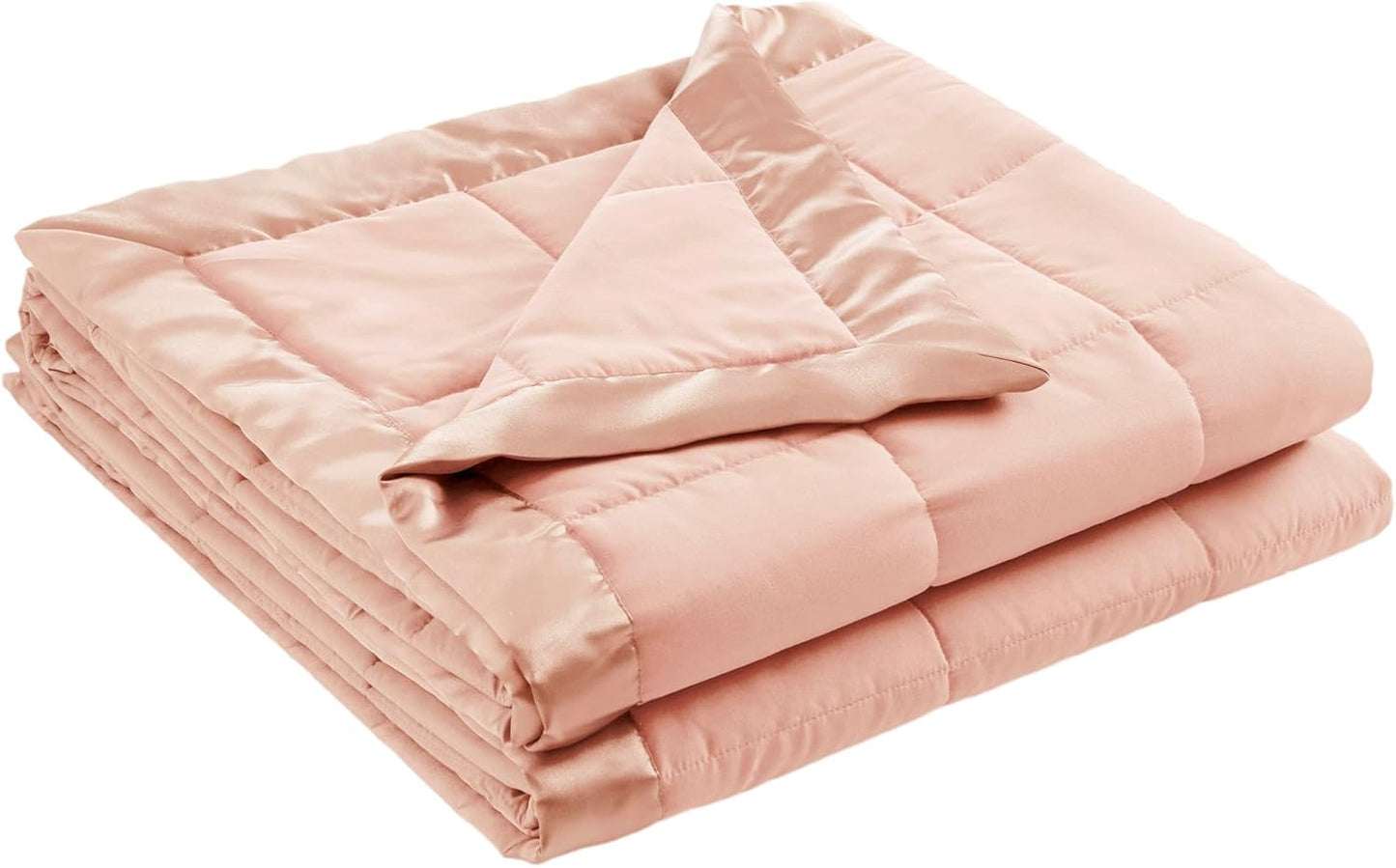 Madison Park Twin Size Blanket Ultra-Soft Microfiber Blanket Twin Size, Box Quilting with Satin Binding, All Season & Lightweight Twin Summer Blanket for Bed, Couch & Sofa, Twin, Black