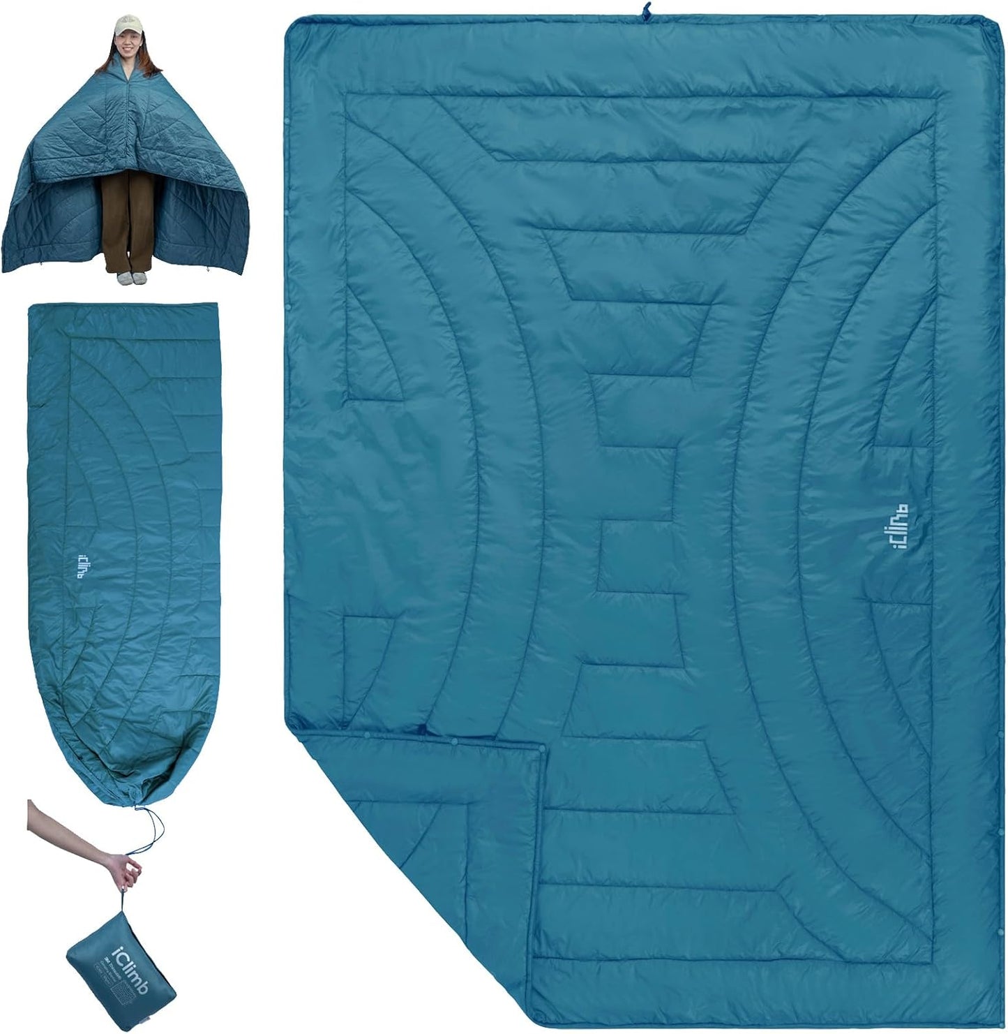 iClimb 3M Thinsulate Insulation Warm Camping Blanket Ultralight Compact