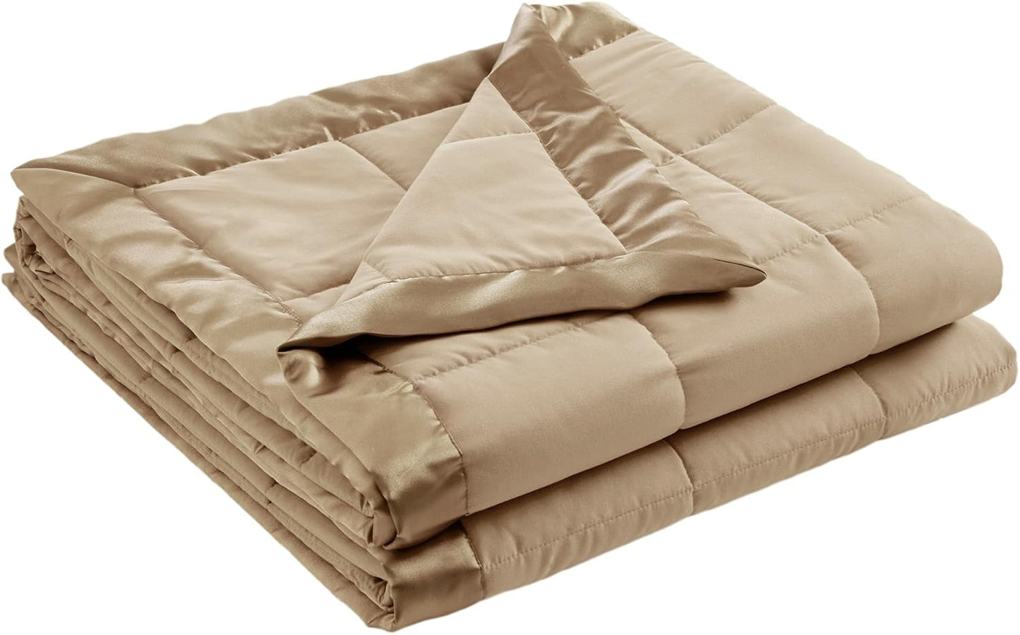 Madison Park Twin Size Blanket Ultra-Soft Microfiber Blanket Twin Size, Box Quilting with Satin Binding, All Season & Lightweight Twin Summer Blanket for Bed, Couch & Sofa, Twin, Black