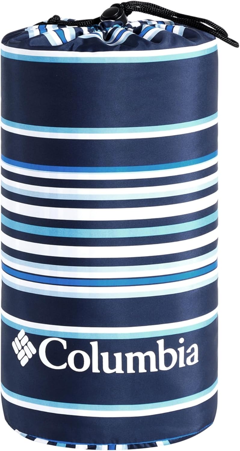 Columbia 50" x 60" Down Alternative Throw Blanket - Outdoor Essentials for Camping, Picnics, and Adventures, Soft and Cozy Home Essentials for Bed and Living Room, 100% Polyester Fill - Black Taupe