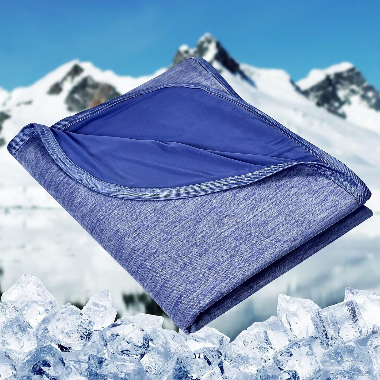HOMFINE Cooling Blankets for Hot Sleepers - Summer Blanket Thin Lightweight Breathable Soft Double Side Enhanced Cooling for Bed Couch Sofa, Keep Cool for Night Sweats (Grey, 60 x 80 inches)