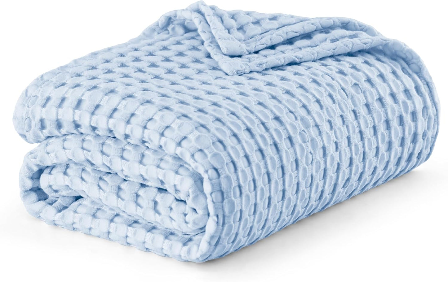 Bedsure Cooling Cotton Waffle King Size Blanket - Lightweight Breathable Summer Blanket of Rayon Derived from Bamboo for Hot Sleepers, Luxury Throws for Bed, Couch and Sofa, Taupe, 104x90 Inches