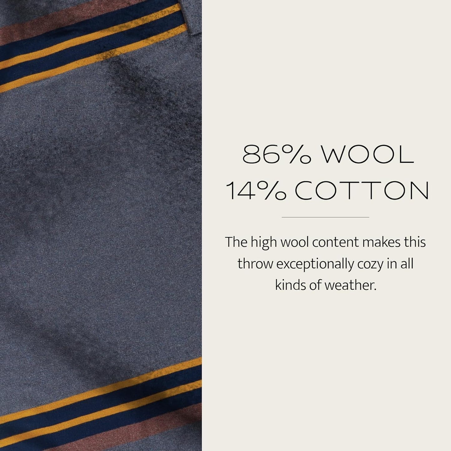 Pendleton Yakima Camp Blanket Full Queen 90" x 90" - Wool Cotton, Lightweight, Large, Dry Clean, Soft and Durable Throw for Home and Travel - Lake