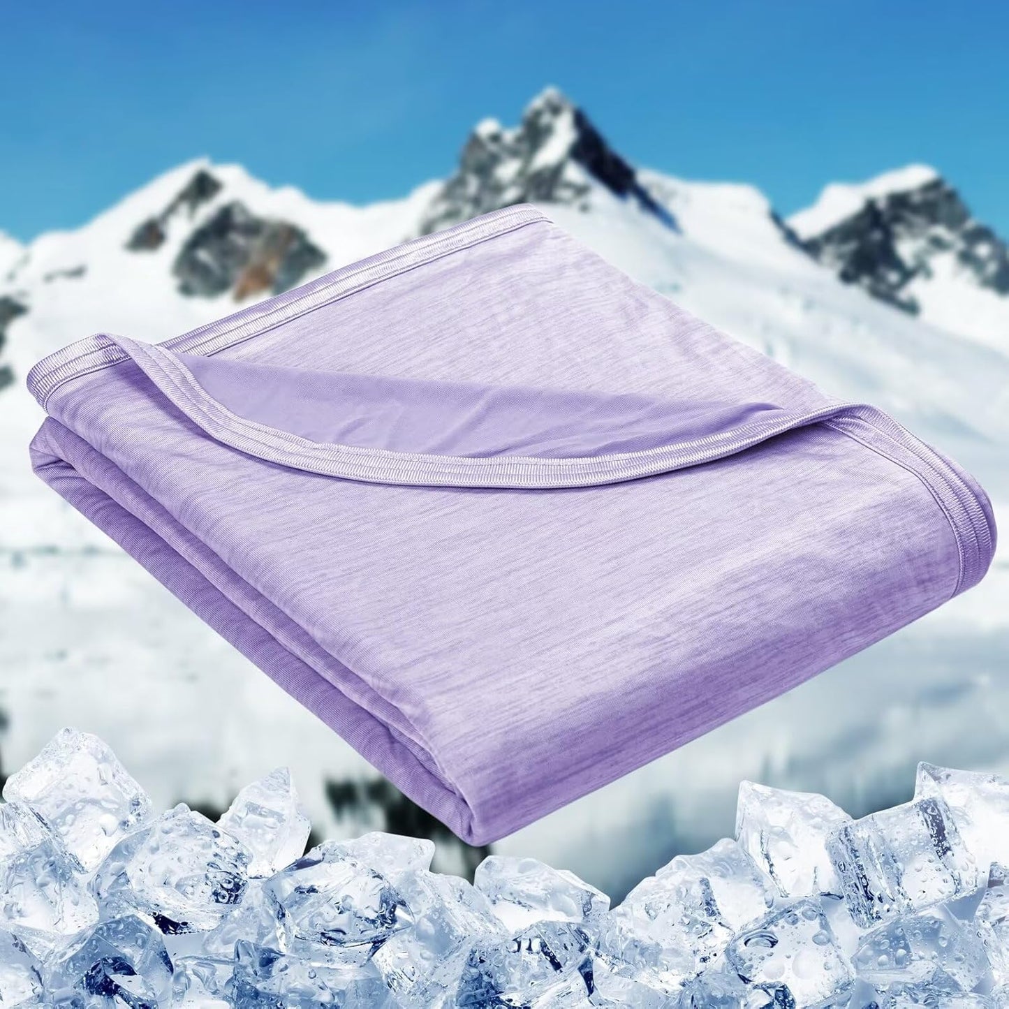 HOMFINE Cooling Blankets for Hot Sleepers - Summer Blanket Thin Lightweight Breathable Soft Double Side Enhanced Cooling for Bed Couch Sofa, Keep Cool for Night Sweats (Grey, 60 x 80 inches)