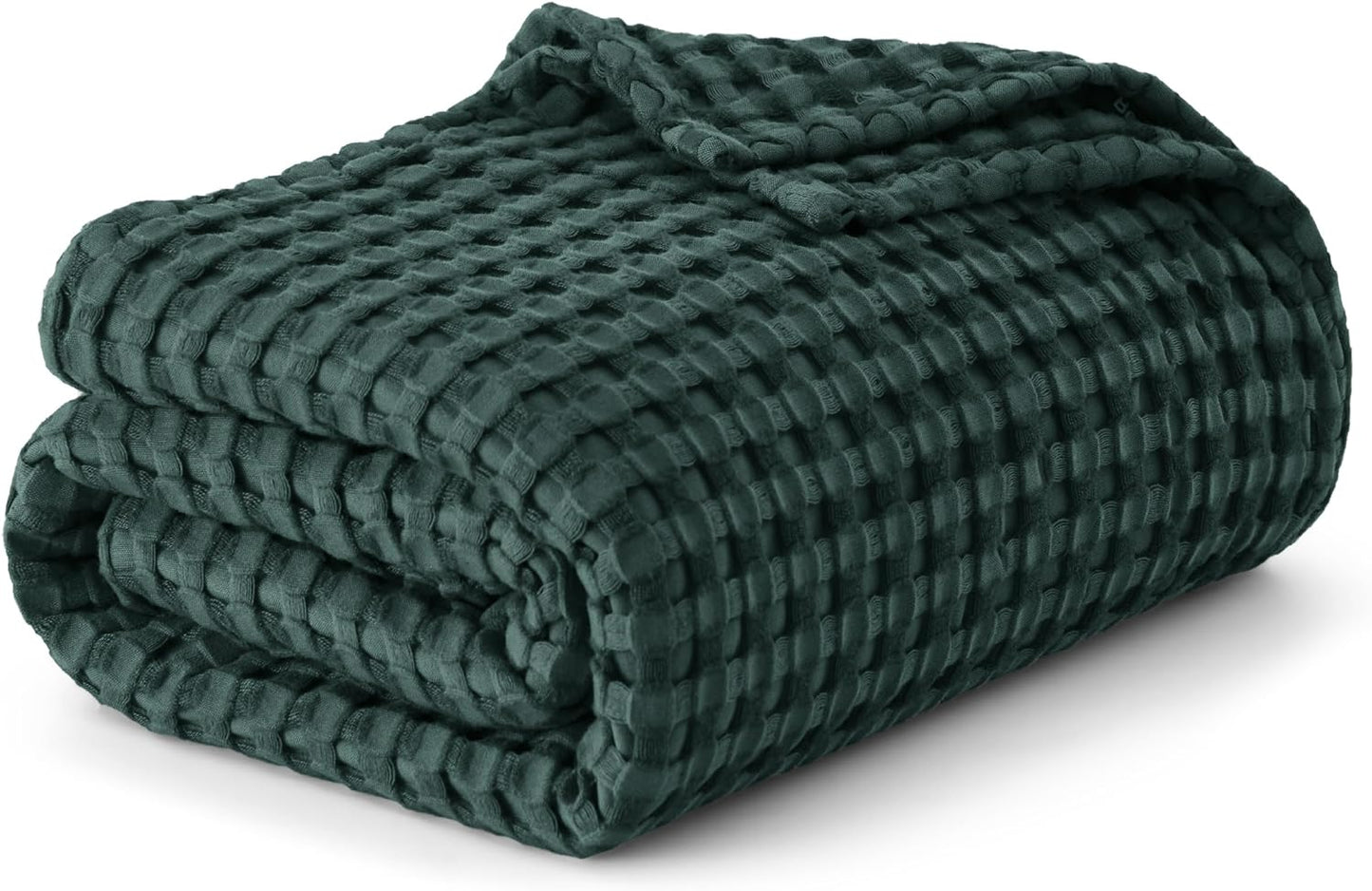 Bedsure Cooling Cotton Waffle King Size Blanket - Lightweight Breathable Summer Blanket of Rayon Derived from Bamboo for Hot Sleepers, Luxury Throws for Bed, Couch and Sofa, Taupe, 104x90 Inches