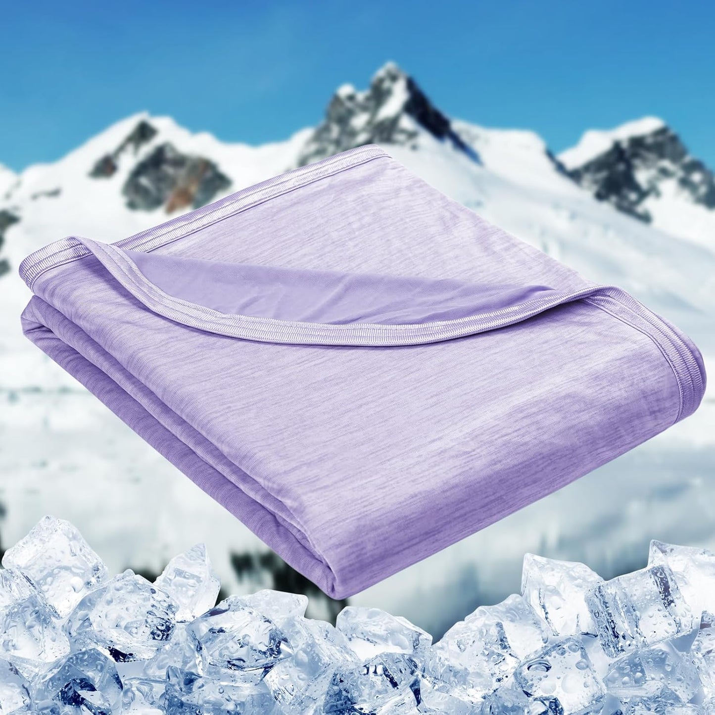 HOMFINE Cooling Blankets for Hot Sleepers - Summer Blanket Thin Lightweight Breathable Soft Double Side Enhanced Cooling for Bed Couch Sofa, Keep Cool for Night Sweats (Grey, 60 x 80 inches)