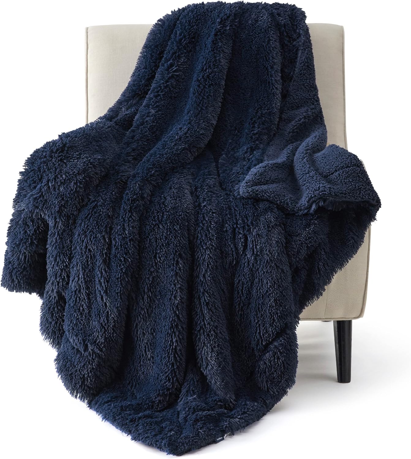 Bedsure Fluffy Fuzzy Throw Blanket Gifts for Women, Soft Cozy Plush Faux Fur Throw Blanket for Couch Bed, Minky Thick Warm Sherpa Fleece Fall Grey Room Decor Men Gifts Teenage Girls Teen Boys Mom Dad