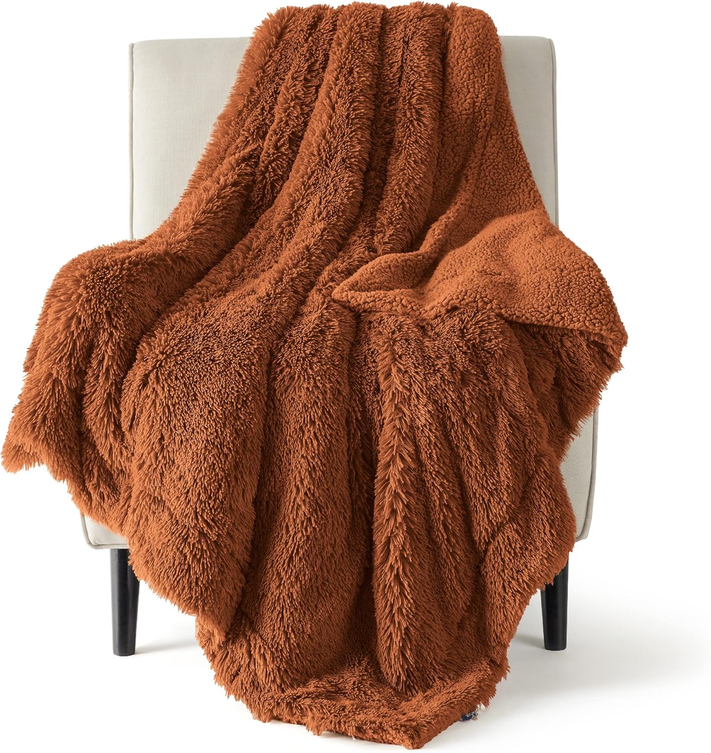 Bedsure Fluffy Fuzzy Throw Blanket Gifts for Women, Soft Cozy Plush Faux Fur Throw Blanket for Couch Bed, Minky Thick Warm Sherpa Fleece Fall Grey Room Decor Men Gifts Teenage Girls Teen Boys Mom Dad