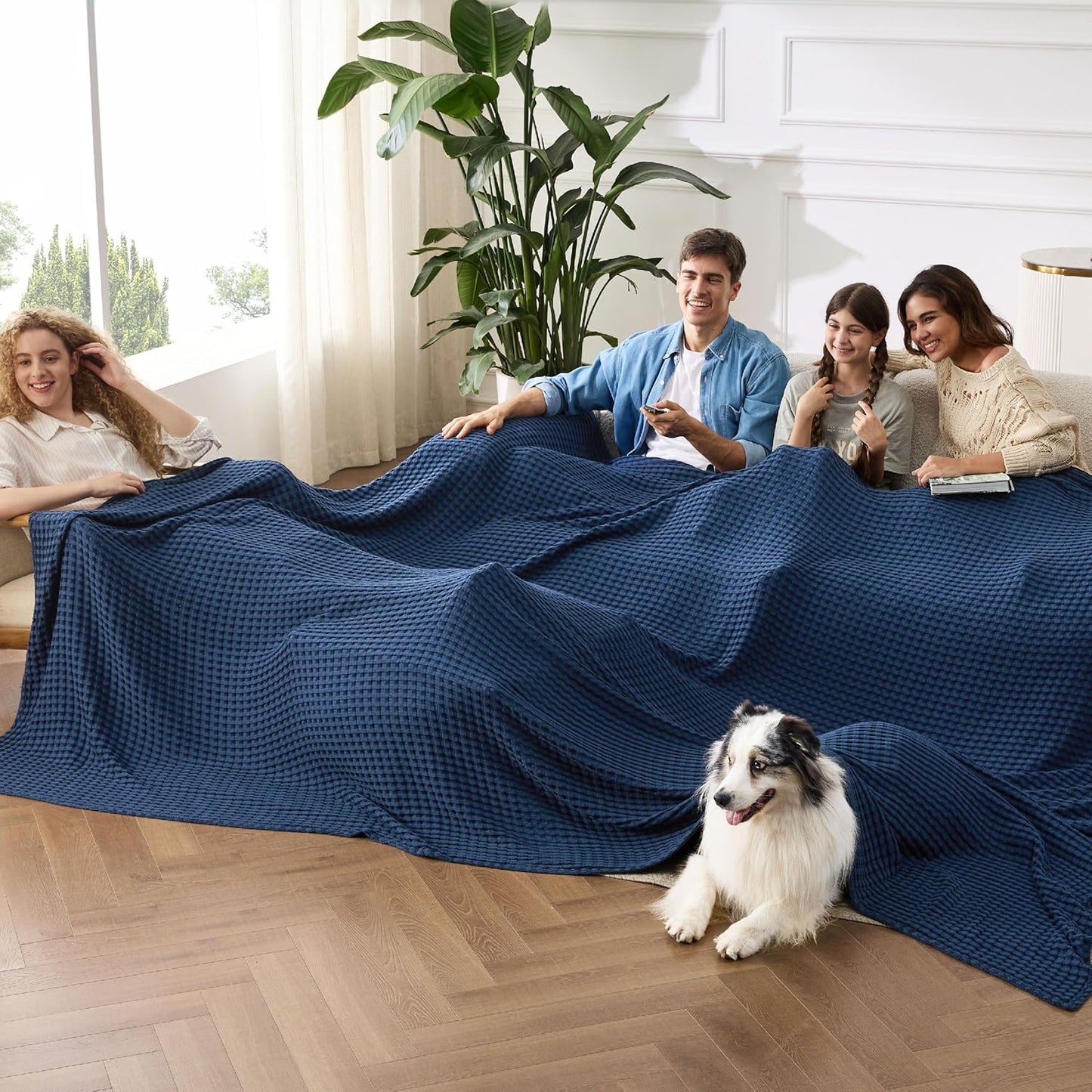 Bedsure Cooling Cotton Waffle King Size Blanket - Lightweight Breathable Summer Blanket of Rayon Derived from Bamboo for Hot Sleepers, Luxury Throws for Bed, Couch and Sofa, Taupe, 104x90 Inches
